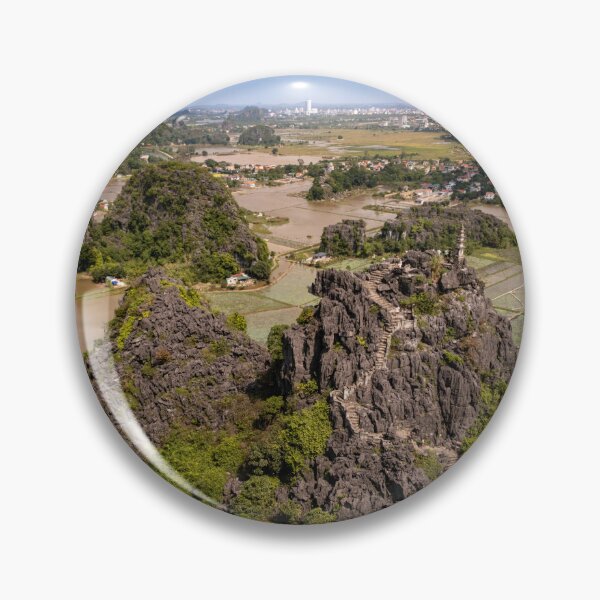 Item preview, Small Pagoda at Heaven's Gate - Mua Caves Summit | Vertical Ninh Binh, Vietnam Zen Art designed and sold by Ross.A.Campbell.