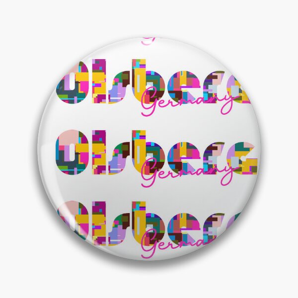 Item preview, Olsberg, Germany, Vibrant Abstract City Typography Art designed and sold by Wanderful-roads.