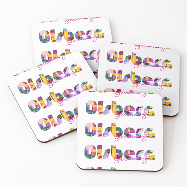 Item preview, Olsberg, Germany, Vibrant Abstract City Typography Art designed and sold by Wanderful-roads.