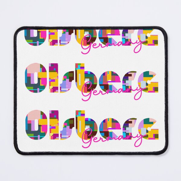 Item preview, Olsberg, Germany, Vibrant Abstract City Typography Art designed and sold by Wanderful-roads.