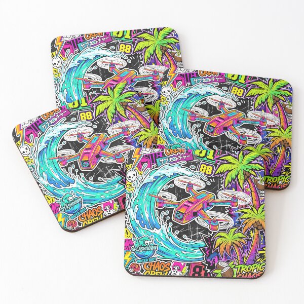 Item preview, Chaotic Sticker Drone Urban Jungle Chaos Culture designed and sold by SplashTastic.