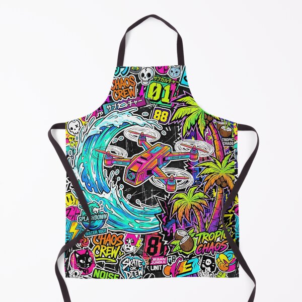 Item preview, Chaotic Sticker Drone Urban Jungle Chaos Culture designed and sold by SplashTastic.