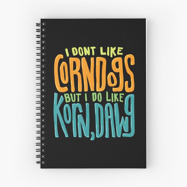 Item preview, Corn Dogs Korn Dawg Funny Food Humor Typography Design designed and sold by valeriaraglow.
