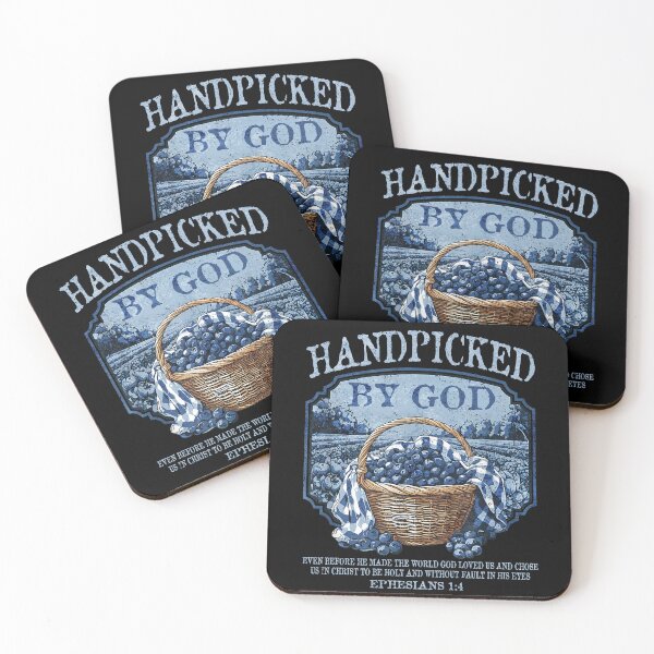 Item preview, Handpicked By God Ephesians 1 4 Christian Blueberry designed and sold by schoolofbullies.