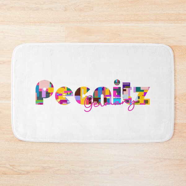 Item preview, Pegnitz, Germany, Vibrant Abstract City Typography Art designed and sold by Wanderful-roads.
