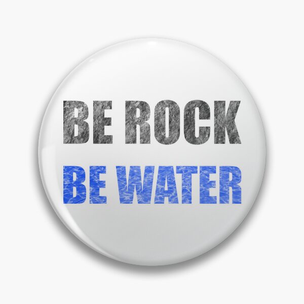 Item preview, be rock be water - daoism taoism yin yang kung fu mindfulness zen balance designed and sold by XIOMOS.