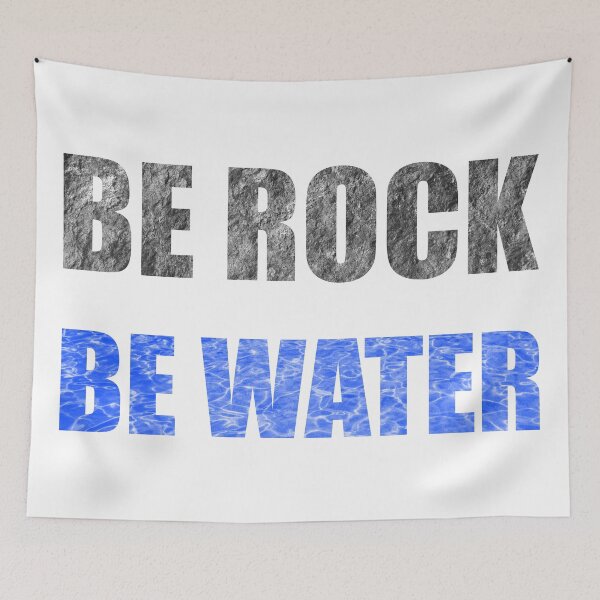 Item preview, be rock be water - daoism taoism yin yang kung fu mindfulness zen balance designed and sold by XIOMOS.