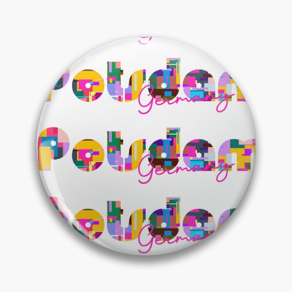 Item preview, Potsdam, Germany, Vibrant Abstract City Typography Art designed and sold by Wanderful-roads.