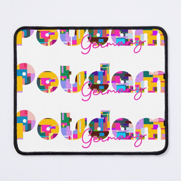 Item preview, Potsdam, Germany, Vibrant Abstract City Typography Art designed and sold by Wanderful-roads.