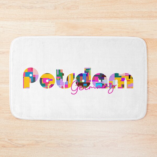 Item preview, Potsdam, Germany, Vibrant Abstract City Typography Art designed and sold by Wanderful-roads.