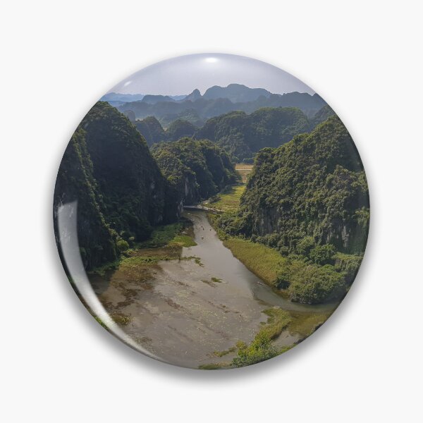 Item preview, Ngo Dong River Panorama from Lying Dragon Mountain - Tam Coc Valley | Cinematic Ninh Binh, Vietnam Art designed and sold by Ross.A.Campbell.
