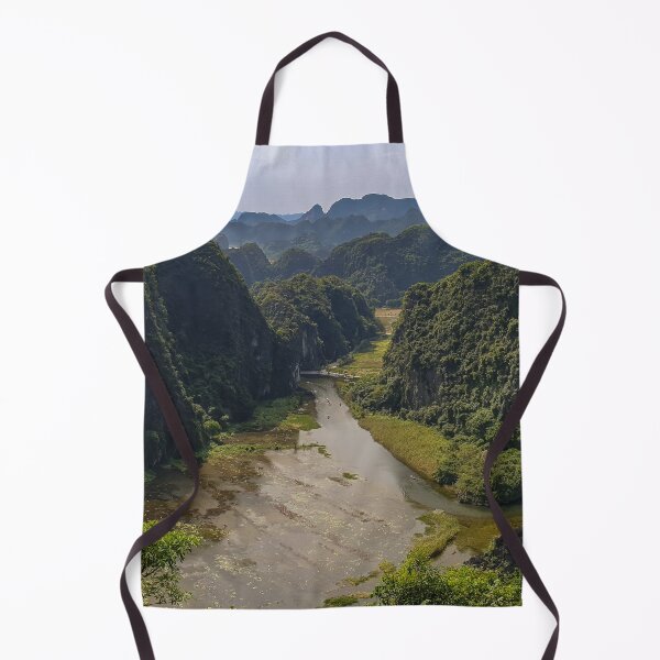 Item preview, Ngo Dong River Panorama from Lying Dragon Mountain - Tam Coc Valley | Cinematic Ninh Binh, Vietnam Art designed and sold by Ross.A.Campbell.