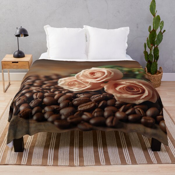 Item preview, Roses lying on coffee beans designed and sold by Marcu Ioachim.