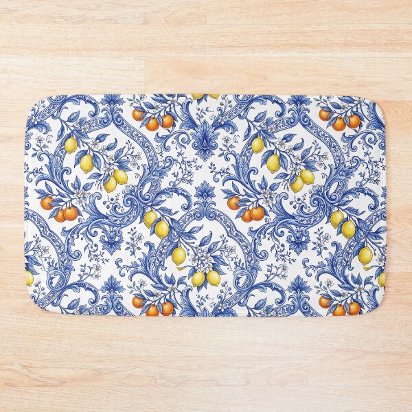 Item preview, Mediterranean Citrus Floral Pattern Mediterranean Decor Citrus Botanical designed and sold by SplashTastic.