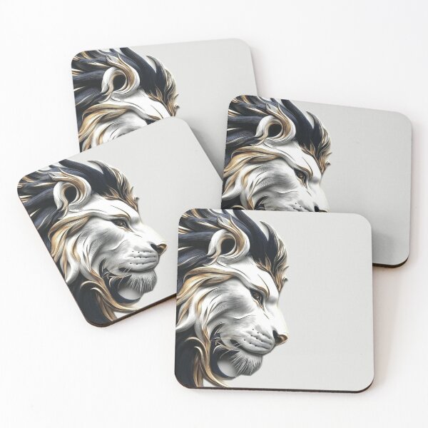 Item preview, Majestic Golden Lion Profile - Royal Spirit Animal Art designed and sold by Hou$e of Art .