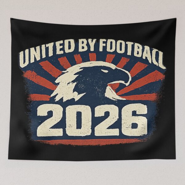 Item preview, United By Football 2026 Vintage Soccer Fan USA T-Shirt designed and sold by NeO² Studio.