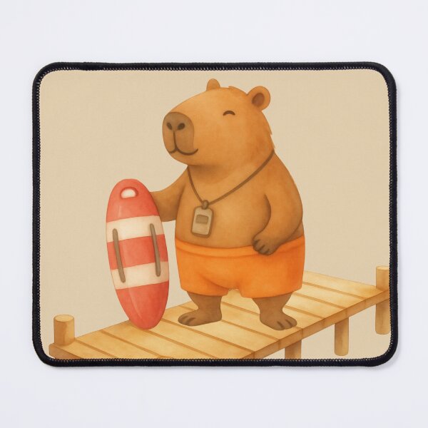 Item preview, Sunny Lifeguard Capybara designed and sold by Ivy-Triggs.