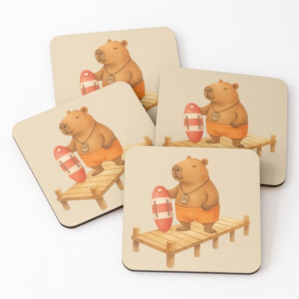 Item preview, Sunny Lifeguard Capybara designed and sold by Ivy-Triggs.