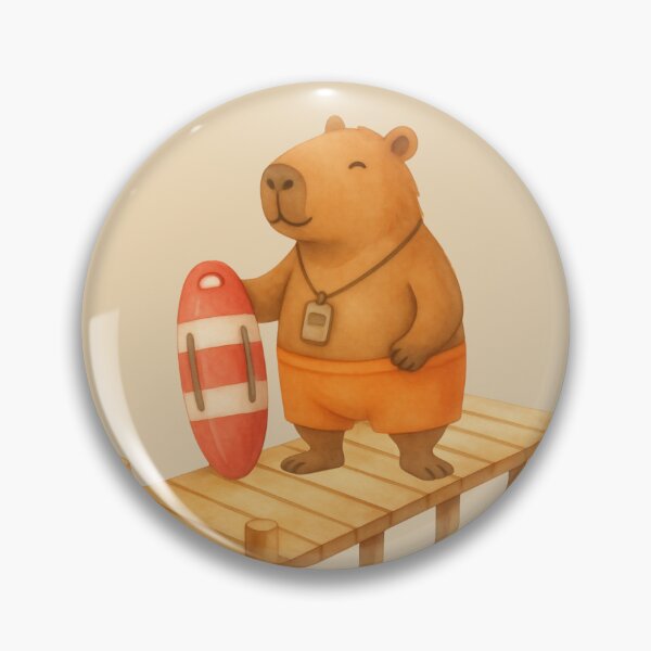 Item preview, Sunny Lifeguard Capybara designed and sold by Ivy-Triggs.