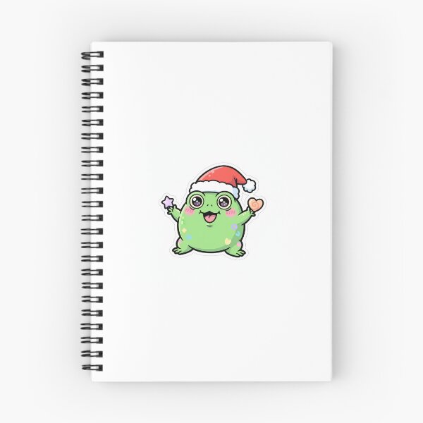 Item preview, Christmas Kawaii Frog Sticker Cute Meme Frog With Santa Hat designed and sold by mayatA-rt.