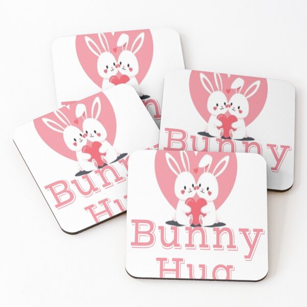 Item preview, Cute Bunny Hug – Kawaii Rabbit Love designed and sold by PrashaDesigns.