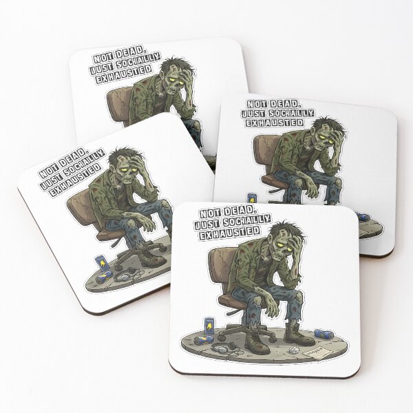 Item preview, Not Dead Just Socially Exhausted Zombie Introvert Funny Design designed and sold by PMDesignStudio.