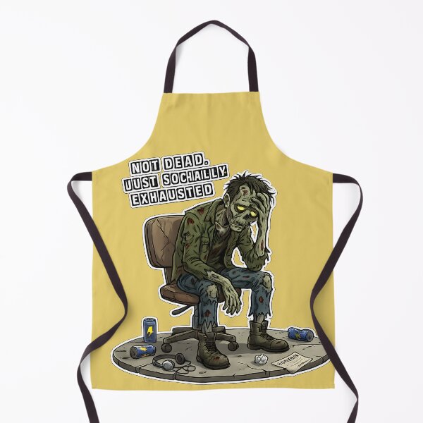 Item preview, Not Dead Just Socially Exhausted Zombie Introvert Funny Design designed and sold by PMDesignStudio.