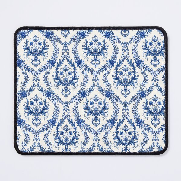 Item preview, Seamless Luxury Blue Damask Mediterranean Floral Ornate Blue Pattern designed and sold by SplashTastic.