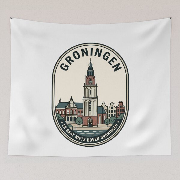 Item preview, Vintage Groningen Netherlands Martinitoren City Badge designed and sold by k3rstman1.