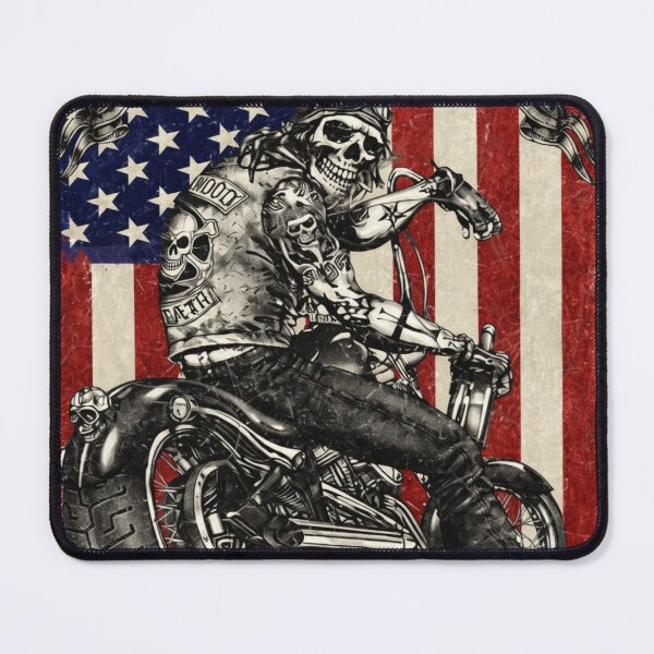 Item preview, Born To Ride - Skull Biker American Flag designed and sold by Vicky021.