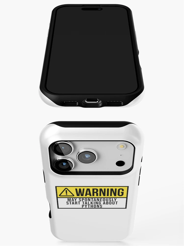 Thumbnail 3 of 4, iPhone Case, Python Warning designed and sold by XCIV.