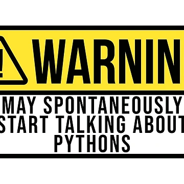 Artwork thumbnail, Python Warning by XCIV