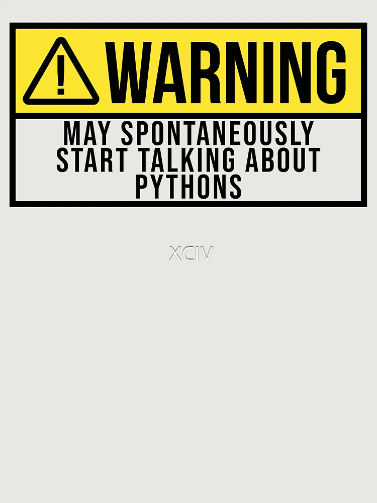Thumbnail 6 of 6, Premium Oversized Sweatshirt, Python Warning designed and sold by XCIV.