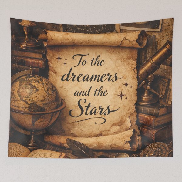 Item preview, Dreamers and the Stars Dark Academia Quote designed and sold by Mauswohn.
