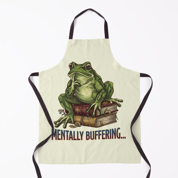 Item preview, Mentally Buffering Frog - Vintage Aesthetic Thinking Frog Meme designed and sold by ZyxDes.