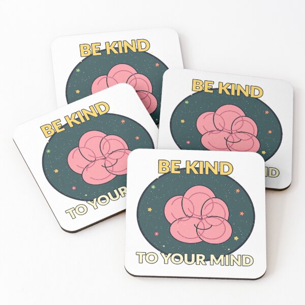 Item preview, Be Kind To Your Mind Mental Health Self Care Design designed and sold by Cozy Oddities Studio.