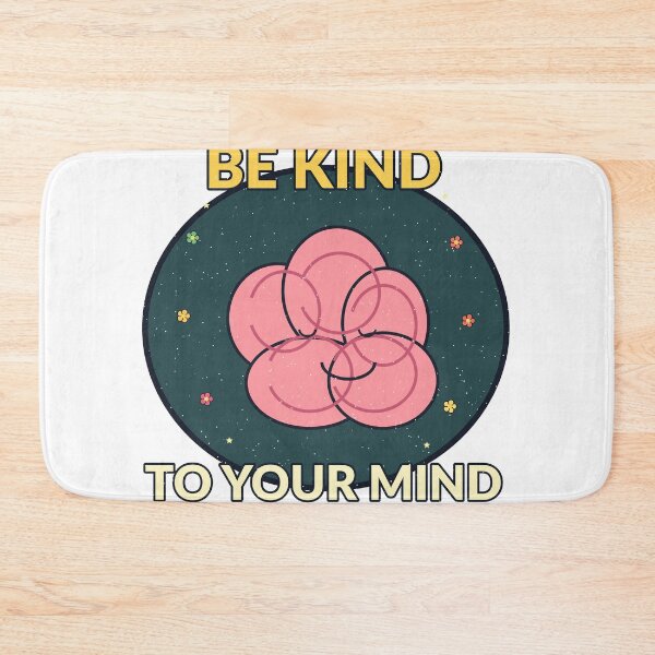 Item preview, Be Kind To Your Mind Mental Health Self Care Design designed and sold by Cozy Oddities Studio.