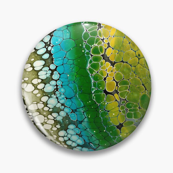 Item preview, Emerald Tide - Original Fluid Art designed and sold by PourtionOfArt.