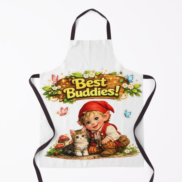 Item preview, Best Buddies Cute Elf and Kitten Design designed and sold by PMDesignStudio.