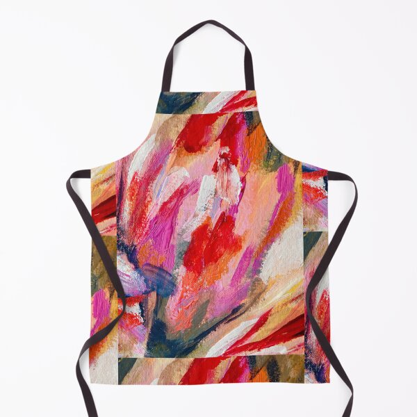 Item preview, Abstract Floral Petals Painting in Reds and Pinks designed and sold by helenannestudio.