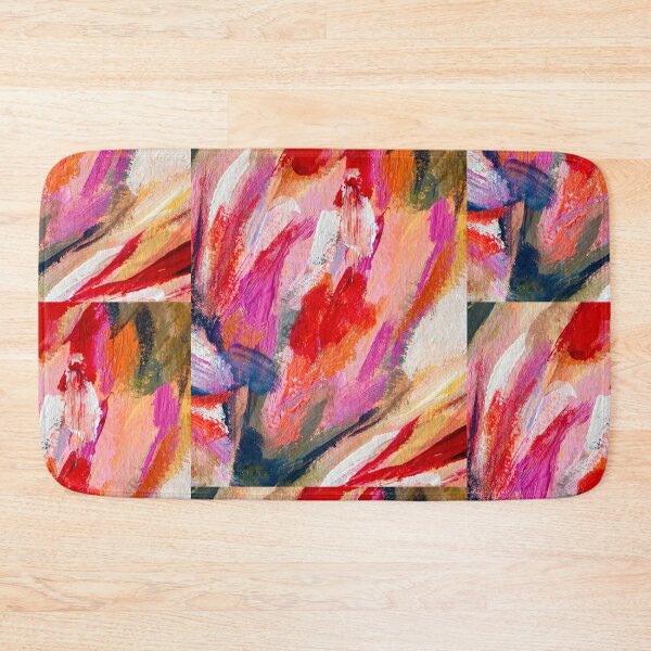 Item preview, Abstract Floral Petals Painting in Reds and Pinks designed and sold by helenannestudio.