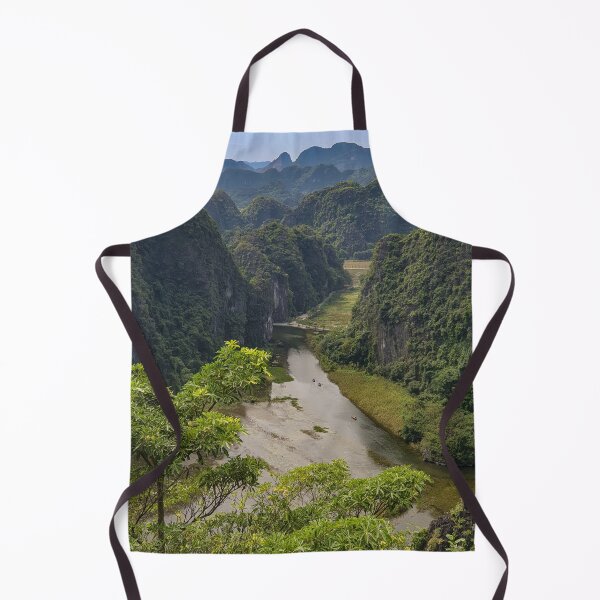 Item preview, Ngo Dong River from Lying Dragon Mountain Summit - Tam Coc Valley | Cinematic Ninh Binh Vietnam Art designed and sold by Ross.A.Campbell.