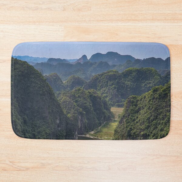 Item preview, Ngo Dong River from Lying Dragon Mountain Summit - Tam Coc Valley | Cinematic Ninh Binh Vietnam Art designed and sold by Ross.A.Campbell.