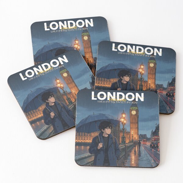 Item preview, London Aesthetic Retro Poster | Big Ben Foggy City Wall Art designed and sold by Edszart.