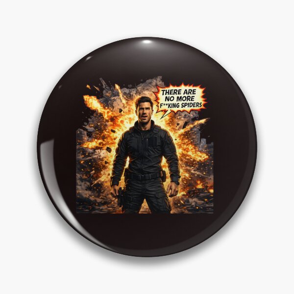 Item preview, There Are No More F**king Spiders Funny Arachnophobia Design designed and sold by PMDesignStudio.