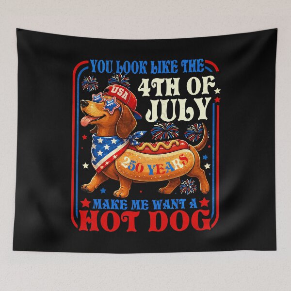 Item preview, You Look Like The 4th of July Makes Me Want Hotdog Real Bad designed and sold by schoolofbullies.