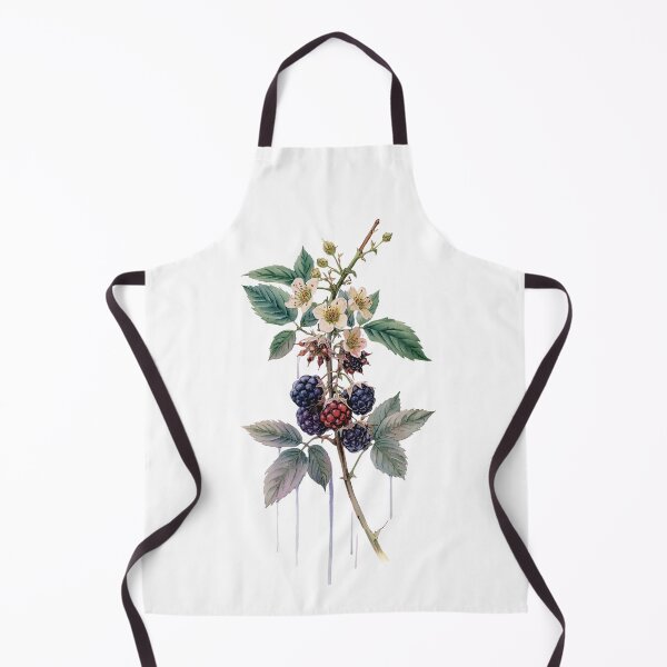 Item preview, Moody Blackberry & Blossom Drip Art - Dark Botanical Illustration designed and sold by Atlasoloji.