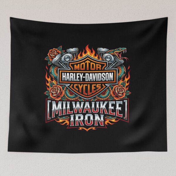 Item preview, Milwaukee Iron Harley Davidson Rugged Road Warrior Graphic designed and sold by enzoade.