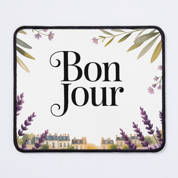 Item preview, Bonjour Lavender Fields – French Countryside Cottage Landscape designed and sold by EmeraldeaArt.