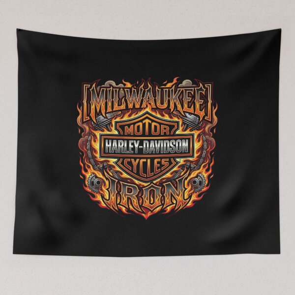 Item preview, Milwaukee Iron Harley Davidson Vintage Rider Design designed and sold by enzoade.